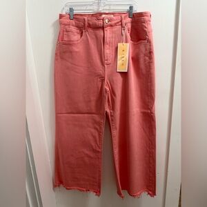 Risen Coral Wide-Leg Crop Jeans - Women's LIKE NEW!!